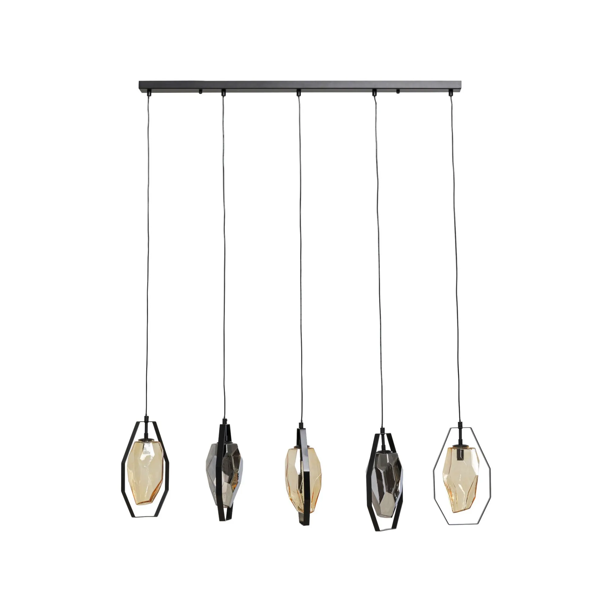 KARE Design Suspension Diamond Fever Noire 110cm ^ Lustre & Suspension