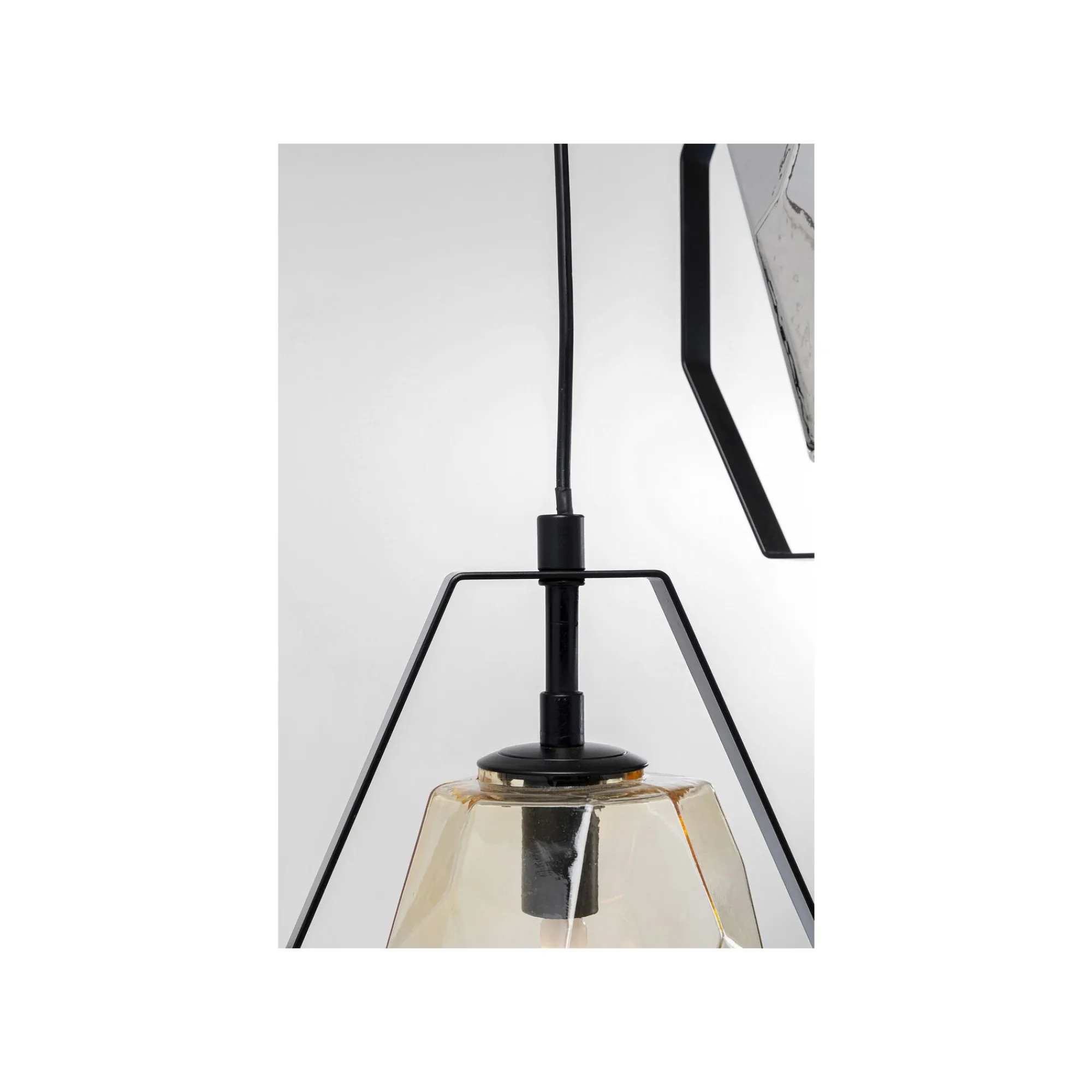KARE Design Suspension Diamond Fever Noire 42cm ^ Lustre & Suspension