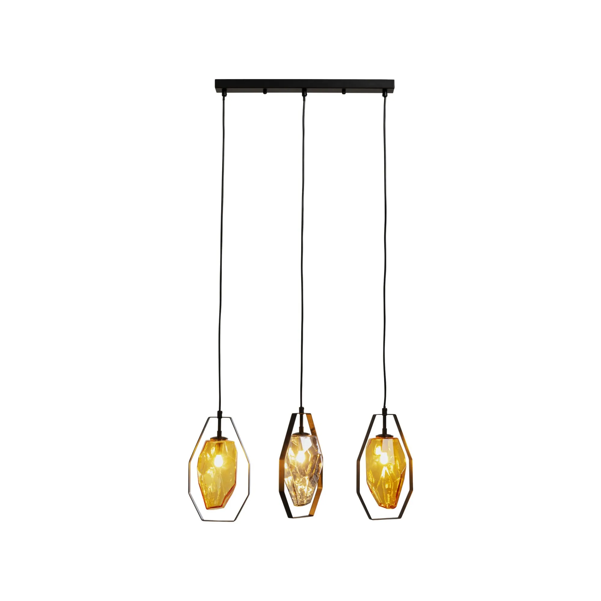 KARE Design Suspension Diamond Fever Noire 67cm ^ Lustre & Suspension