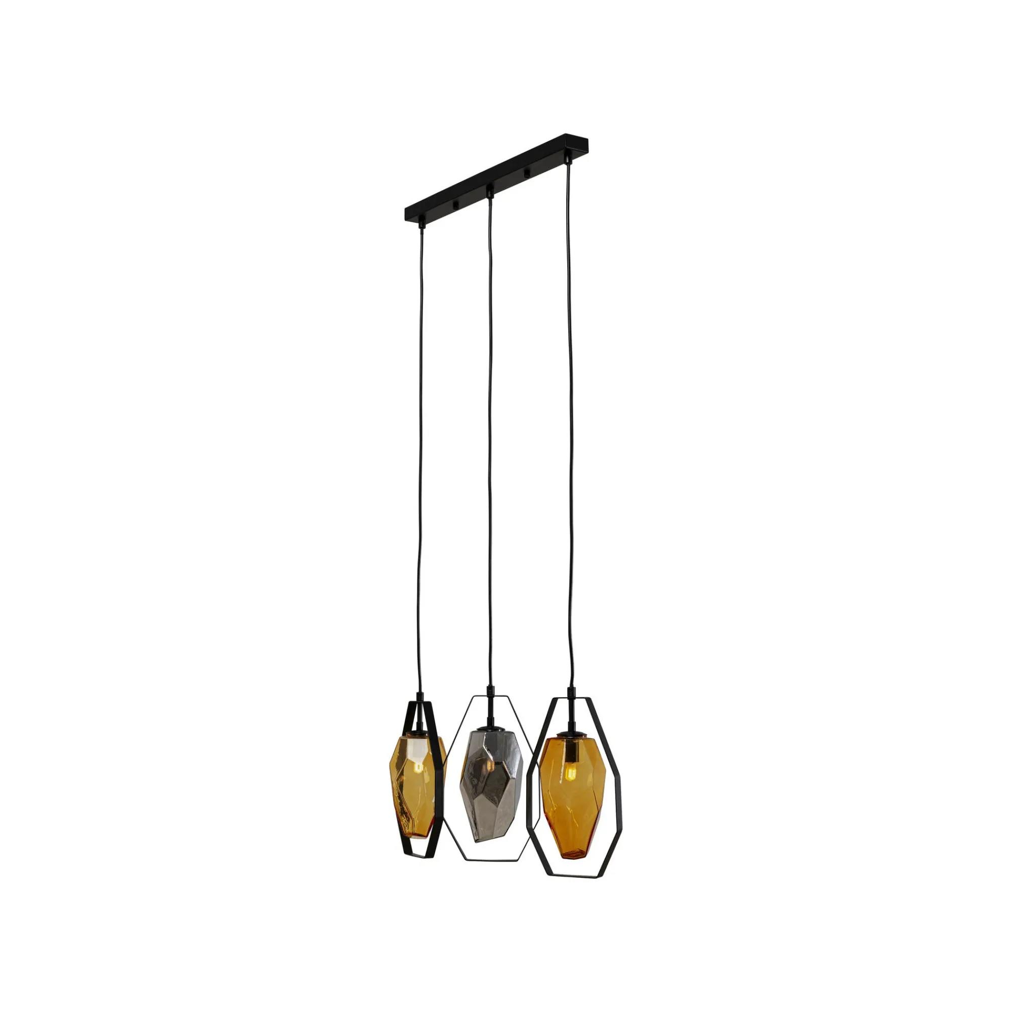 KARE Design Suspension Diamond Fever Noire 67cm ^ Lustre & Suspension