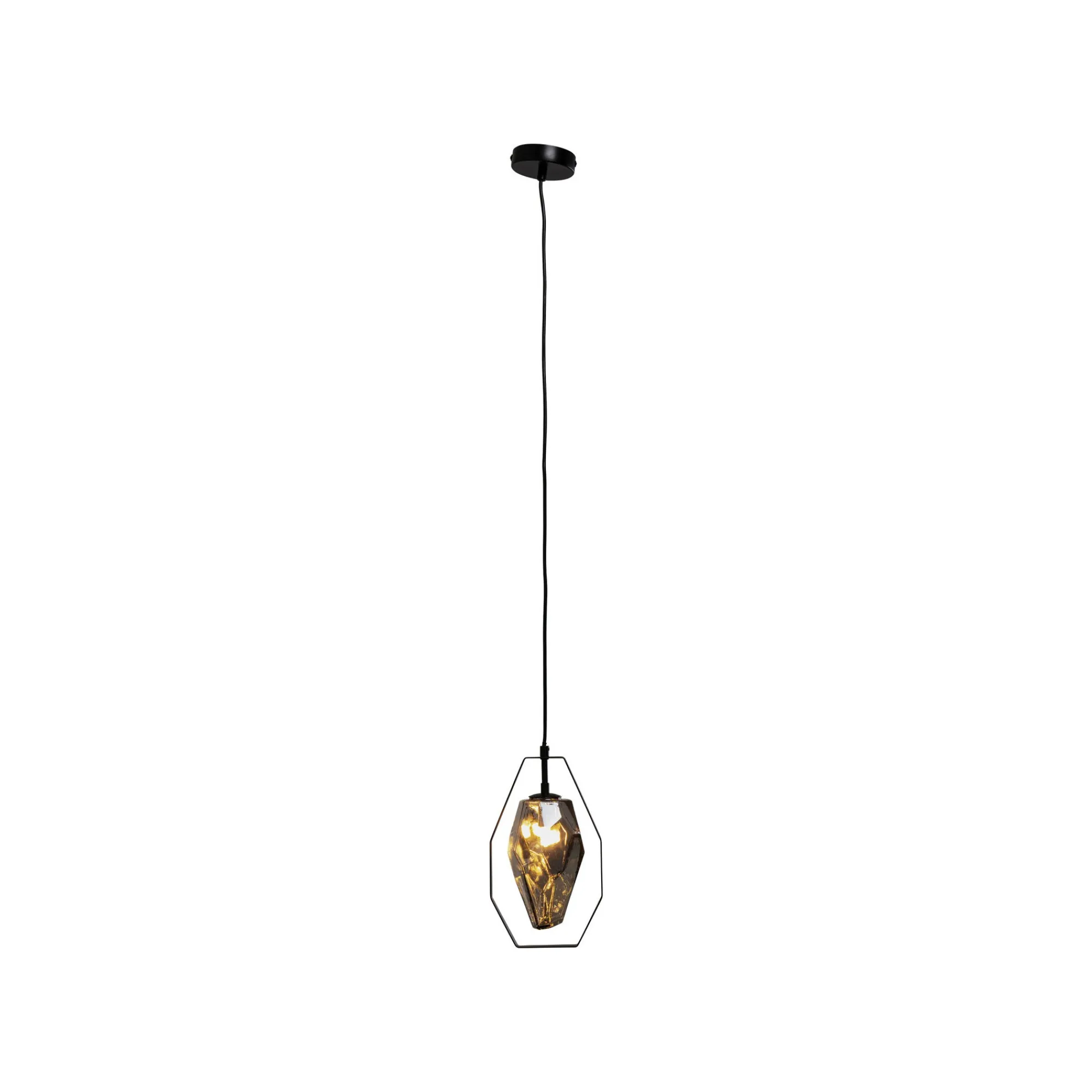 KARE Design Suspension Diamond Fever Noire 17cm ^ Lustre & Suspension