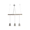 KARE Design Suspension Dining Concrete 3 Grise ^ Lustre & Suspension