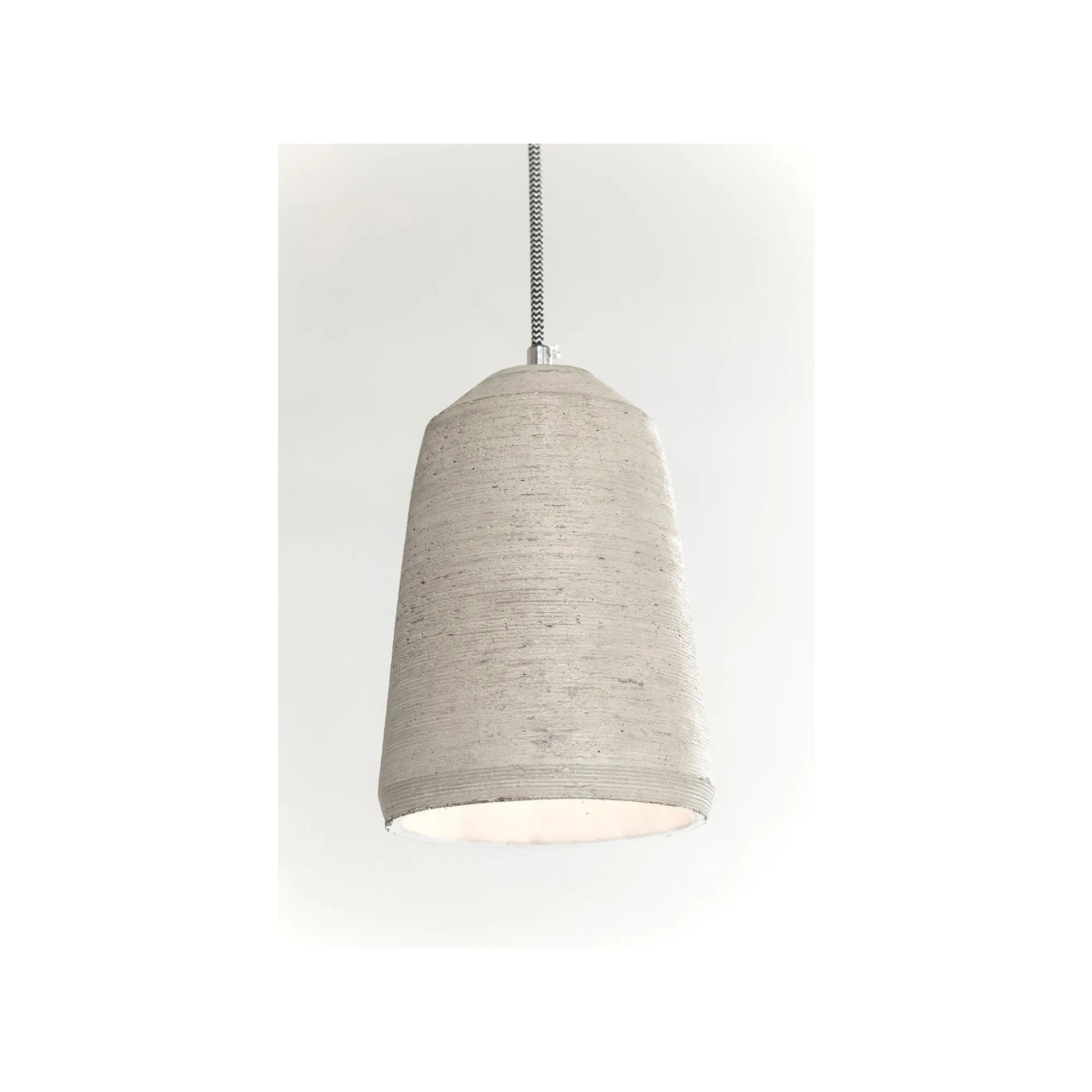 KARE Design Suspension Dining Concrete 3 Grise ^ Lustre & Suspension