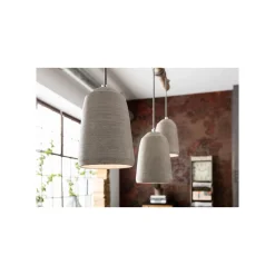 KARE Design Suspension Dining Concrete 3 Grise ^ Lustre & Suspension