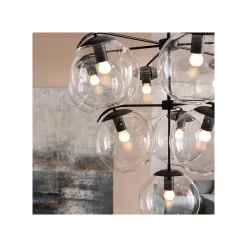 KARE Design Suspension Lasmina 10 Globes Noire ^ Lustre & Suspension