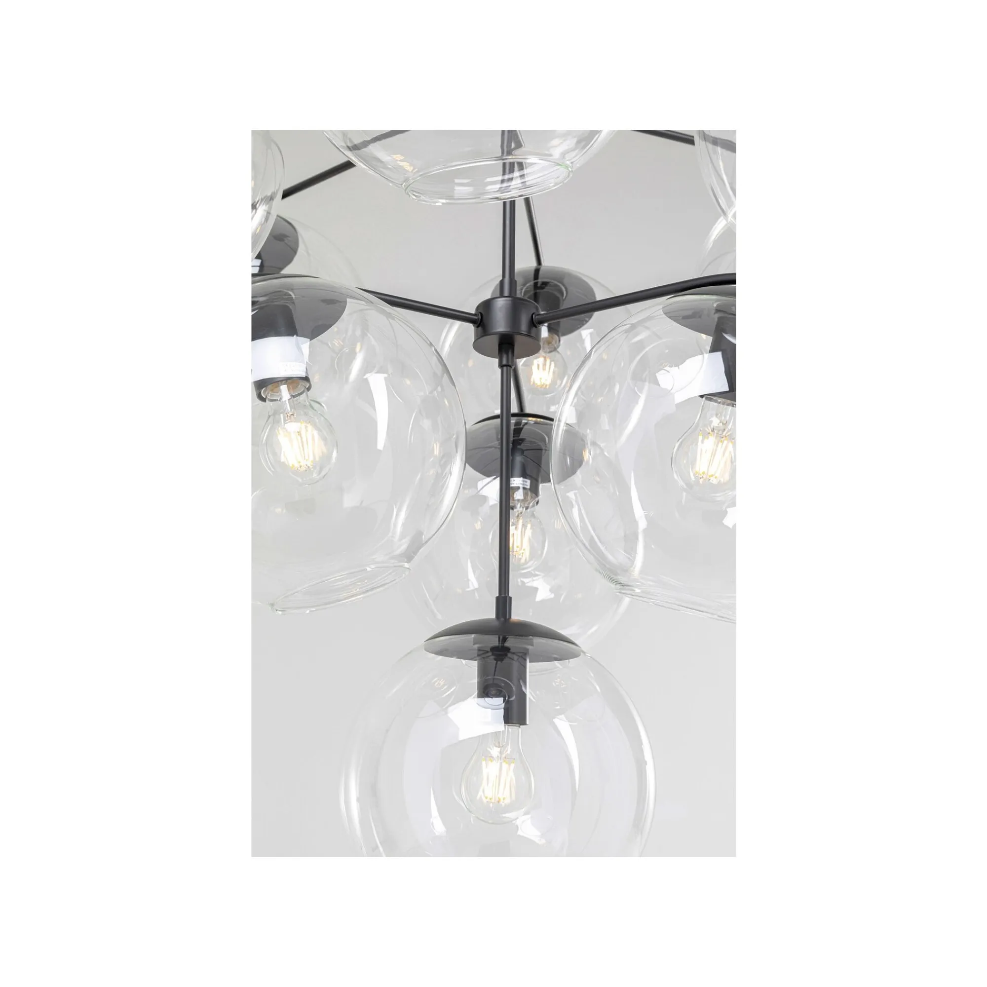 KARE Design Suspension Lasmina 10 Globes Noire ^ Lustre & Suspension