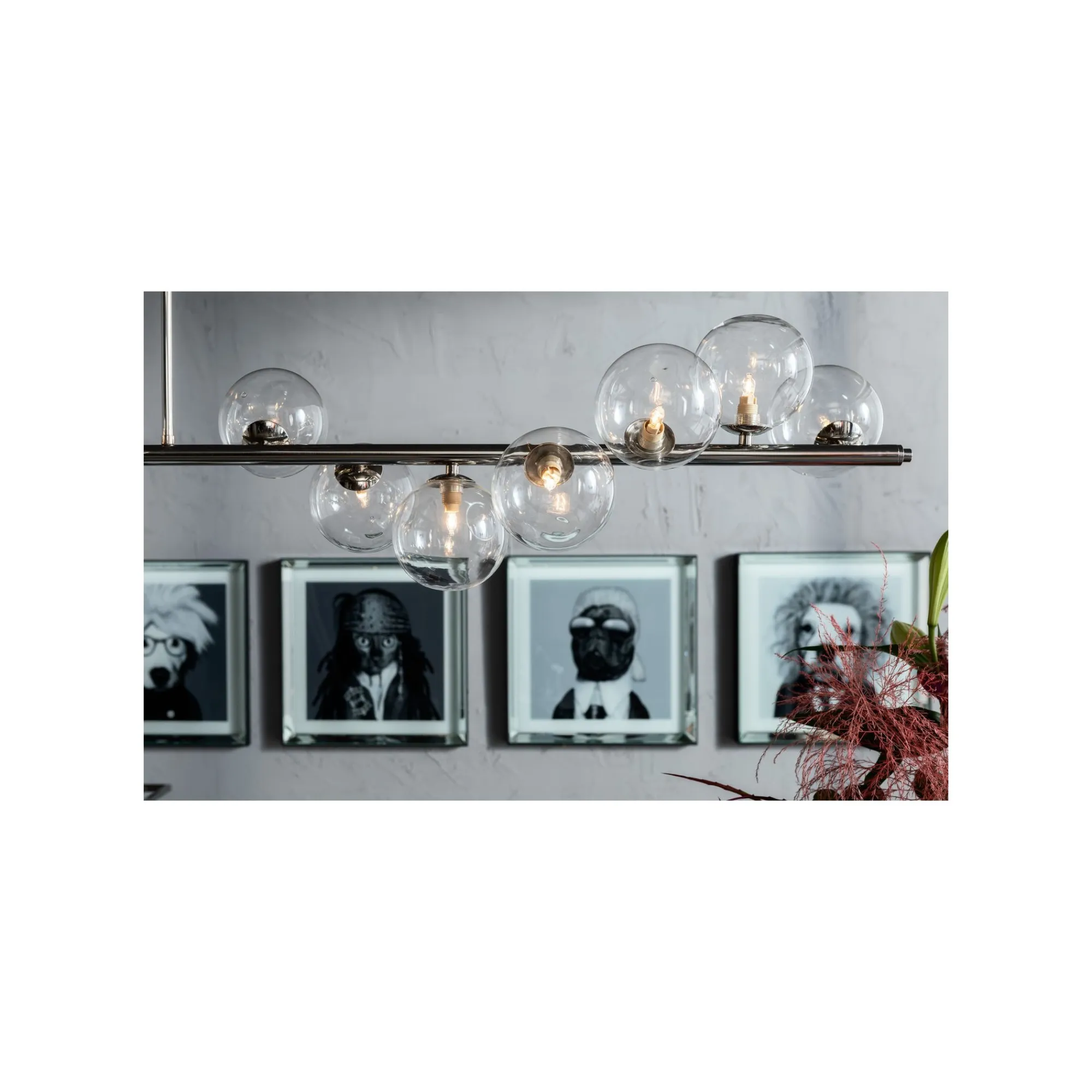 KARE Design Suspension Scala Balls 150cm Chromée ^ Lustre & Suspension