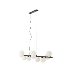 KARE Design Suspension Scala Balls Milky 150cm Noire ^ Lustre & Suspension