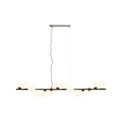 KARE Design Suspension Scala Balls Milky 150cm Noire ^ Lustre & Suspension