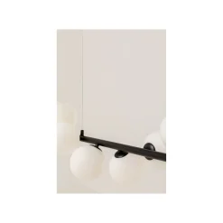 KARE Design Suspension Scala Balls Milky 150cm Noire ^ Lustre & Suspension