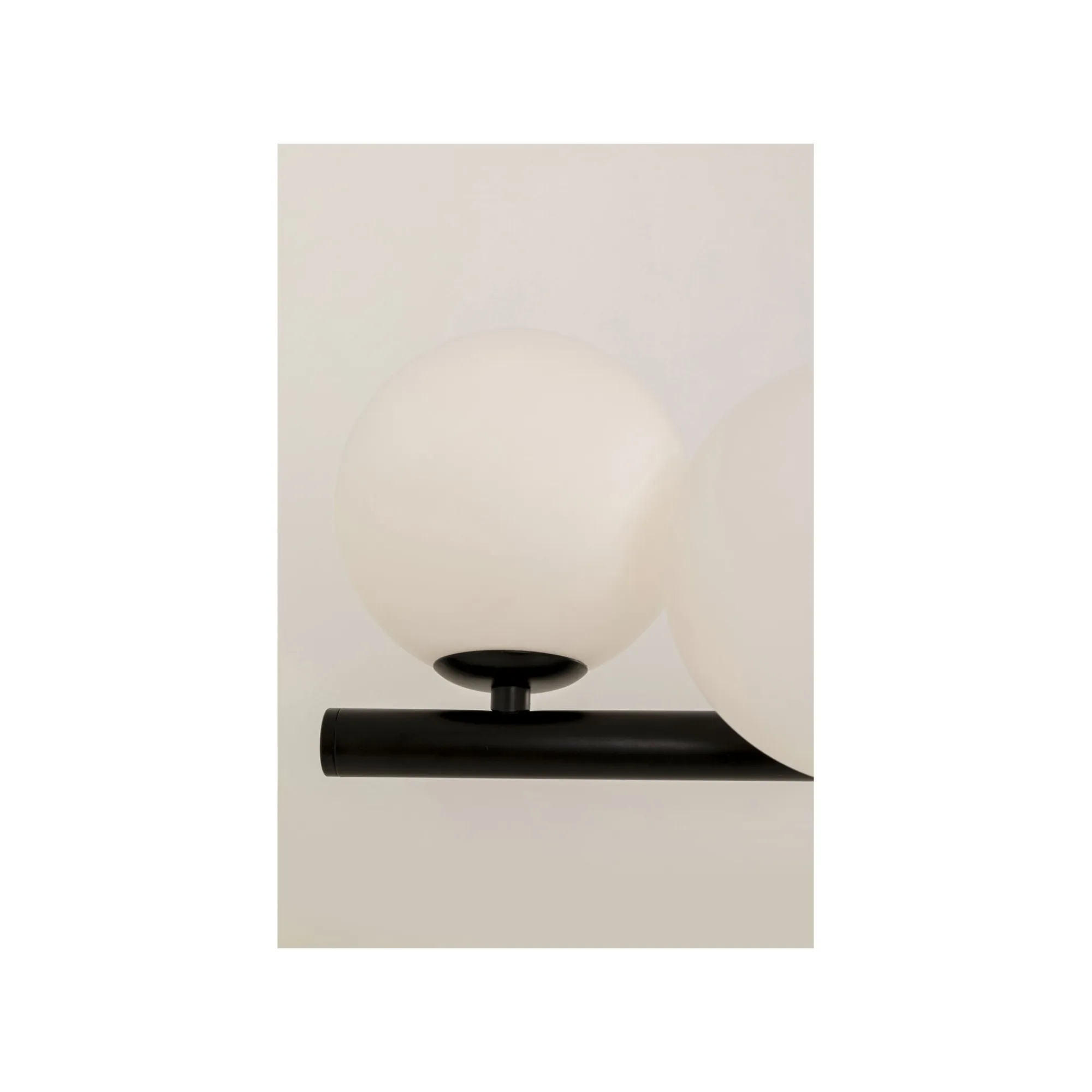 KARE Design Suspension Scala Balls Milky 150cm Noire ^ Lustre & Suspension