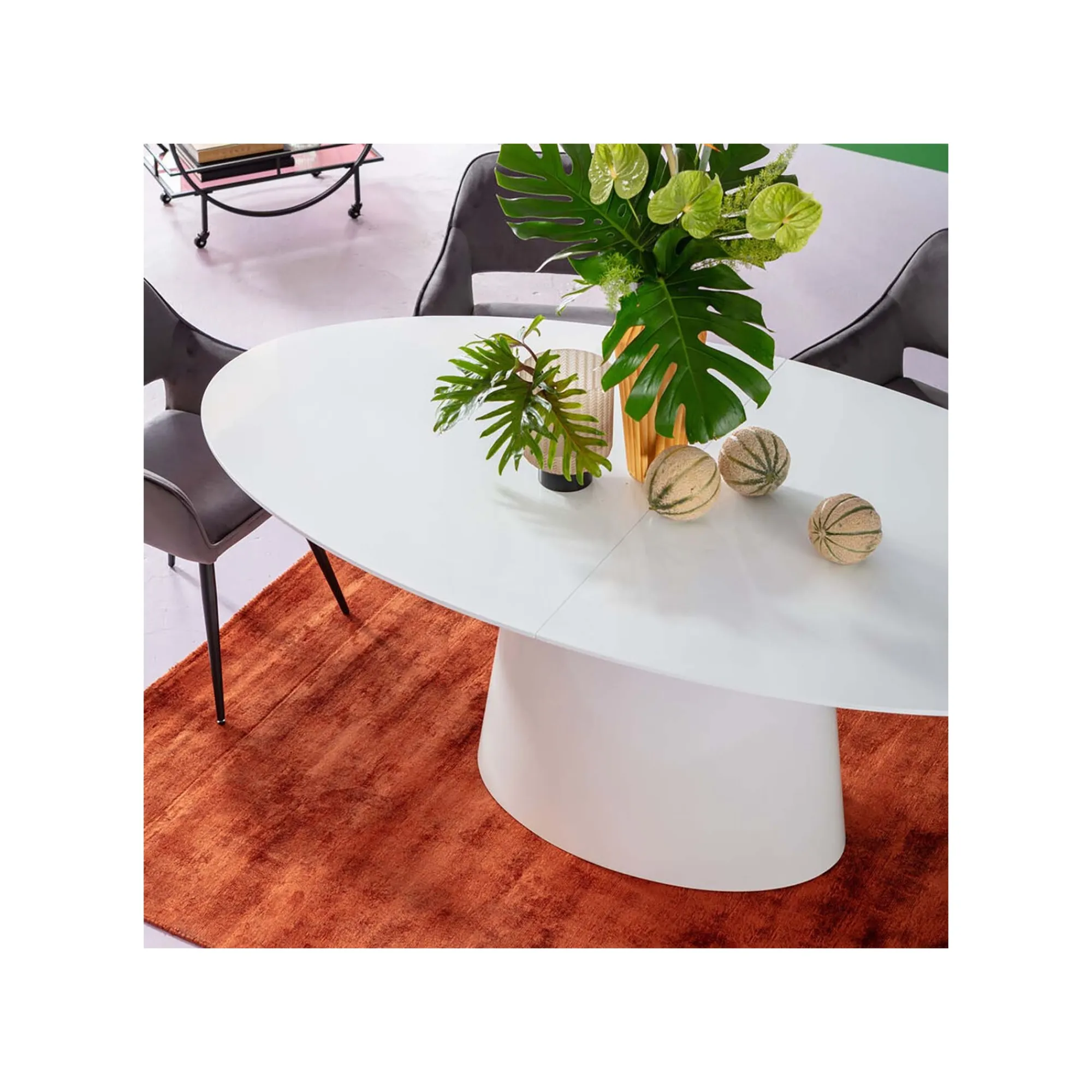 KARE Design Table à Rallonge Benvenuto Blanche ^ Table