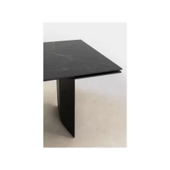 KARE Design Table à Rallonges Novel 180x90cm Noire ^ Table