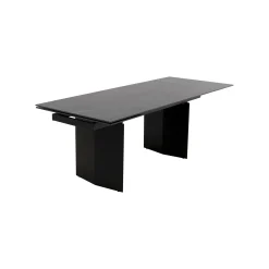 KARE Design Table à Rallonges Novel 180x90cm Noire ^ Table