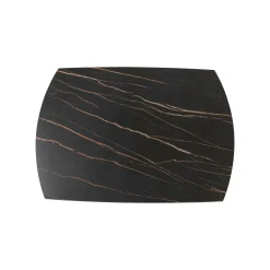KARE Design Table à Rallonges Twist 180x90cm Noire ^ Table