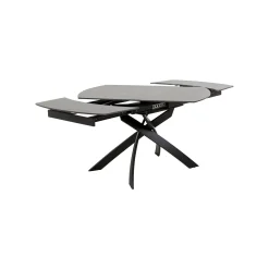 KARE Design Table à Rallonges Twist 180x90cm Noire ^ Table