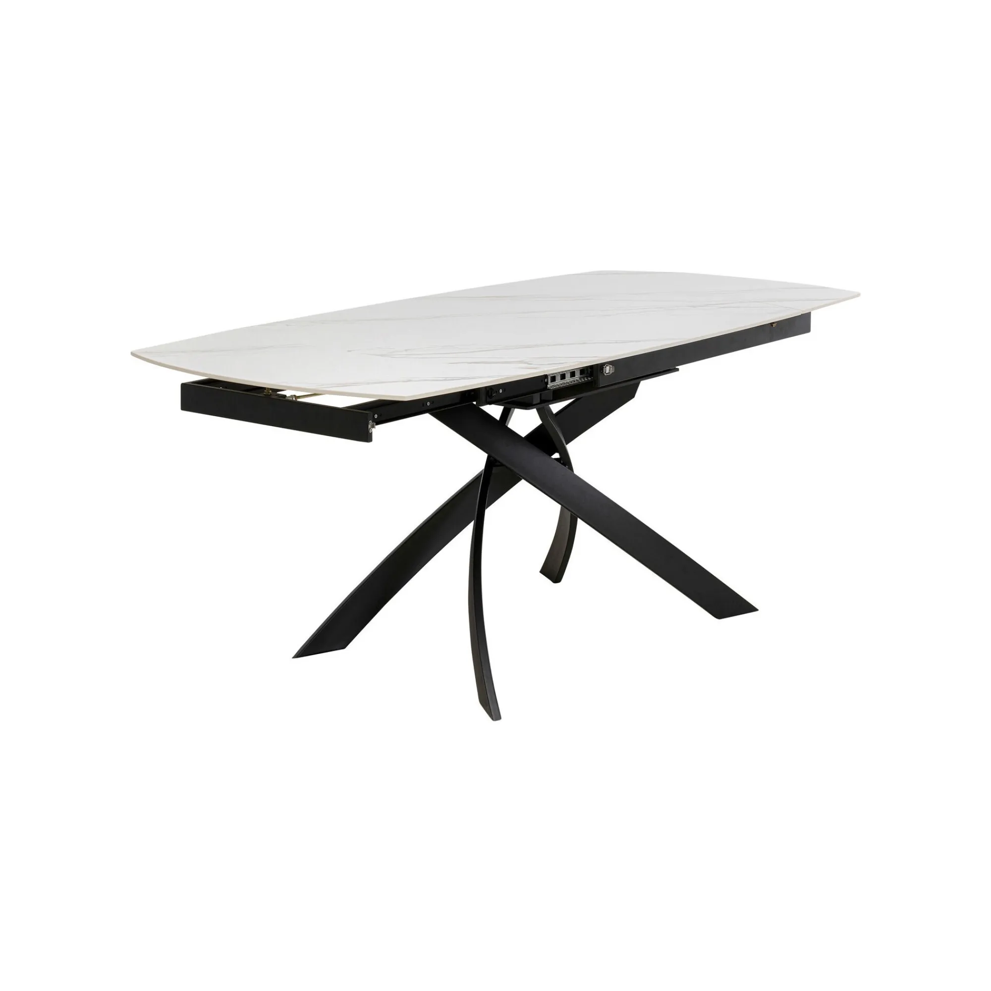 KARE Design Table à Rallonges Twist 180x90cm Blanche ^ Table