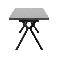 KARE Design Table à Rallonges Xenia 200x80cm Noire ^ Table