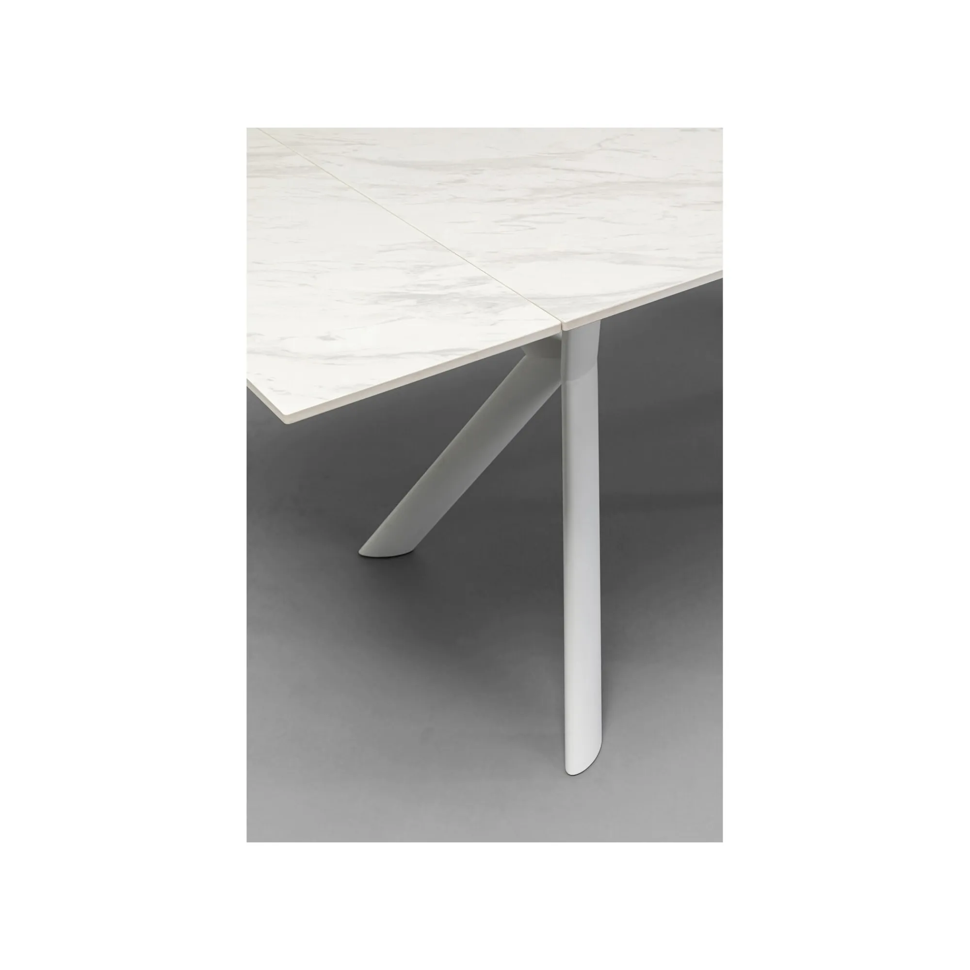 KARE Design Table à Rallonges Xenia 200x80cm Blanche ^ Table