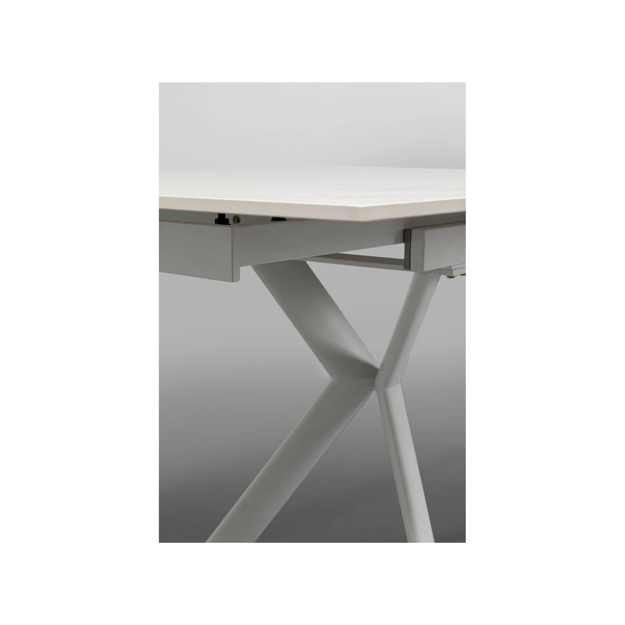 KARE Design Table à Rallonges Xenia 200x80cm Blanche ^ Table