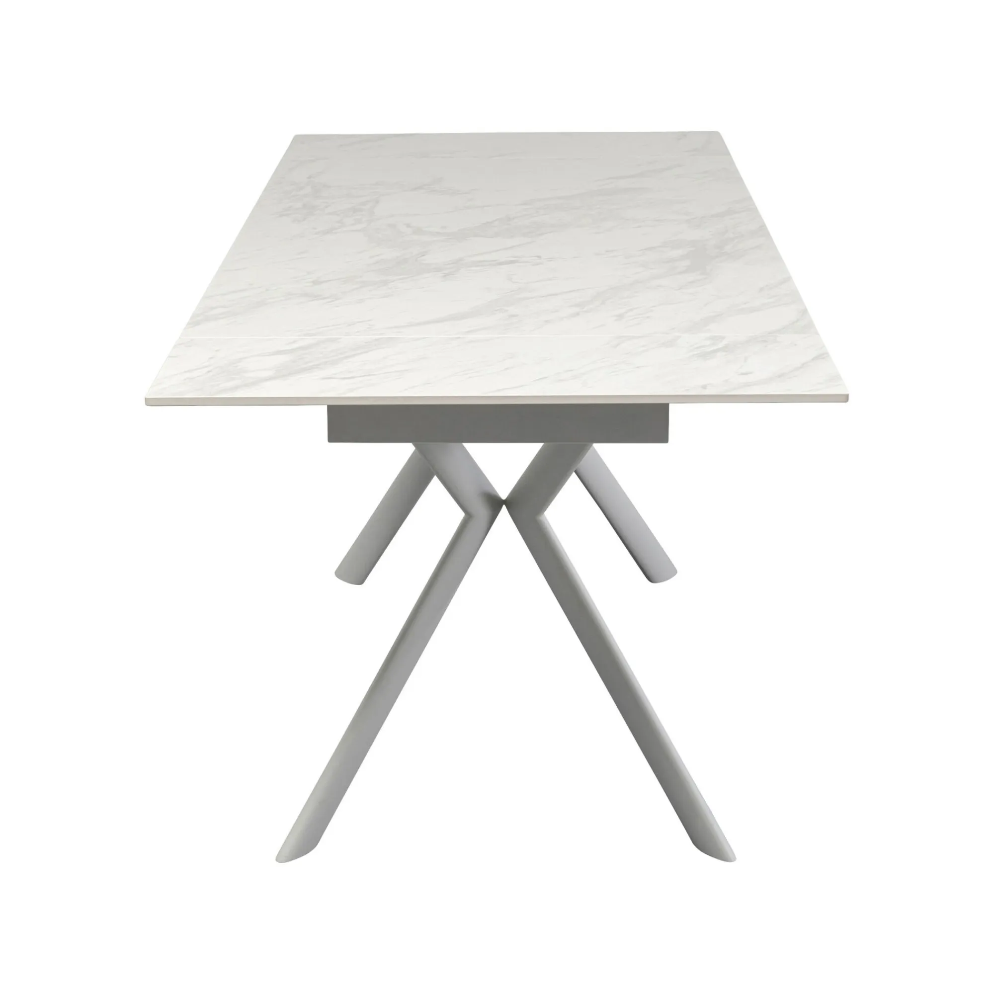 KARE Design Table à Rallonges Xenia 200x80cm Blanche ^ Table