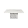 KARE Design Table Basse Artistico 100x100cm Blanche ^ Table Basse