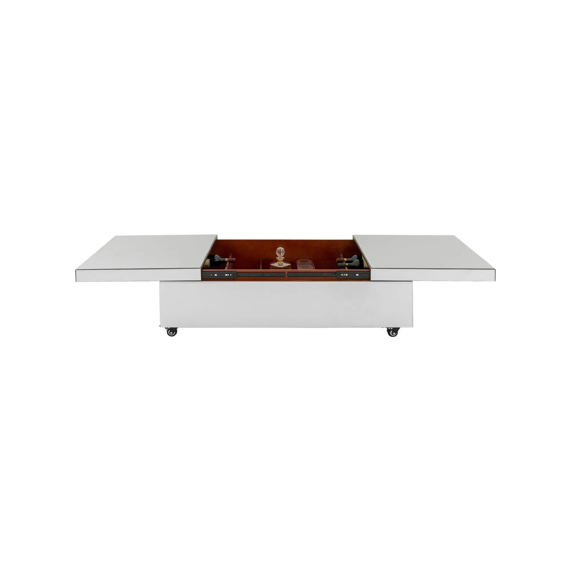 KARE Design Table Basse Bar Luxury Argent 39x120cm ^ Coffre & Malle|Table Basse