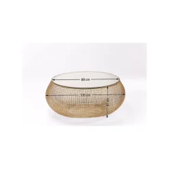 KARE Design Table Basse Cesta Verre ^ Table Basse