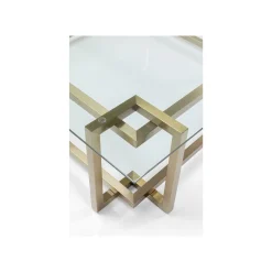 KARE Design Table Basse Clara 120x120cm Dorée ^ Table Basse