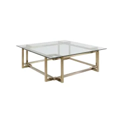 KARE Design Table Basse Clara 120x120cm Dorée ^ Table Basse