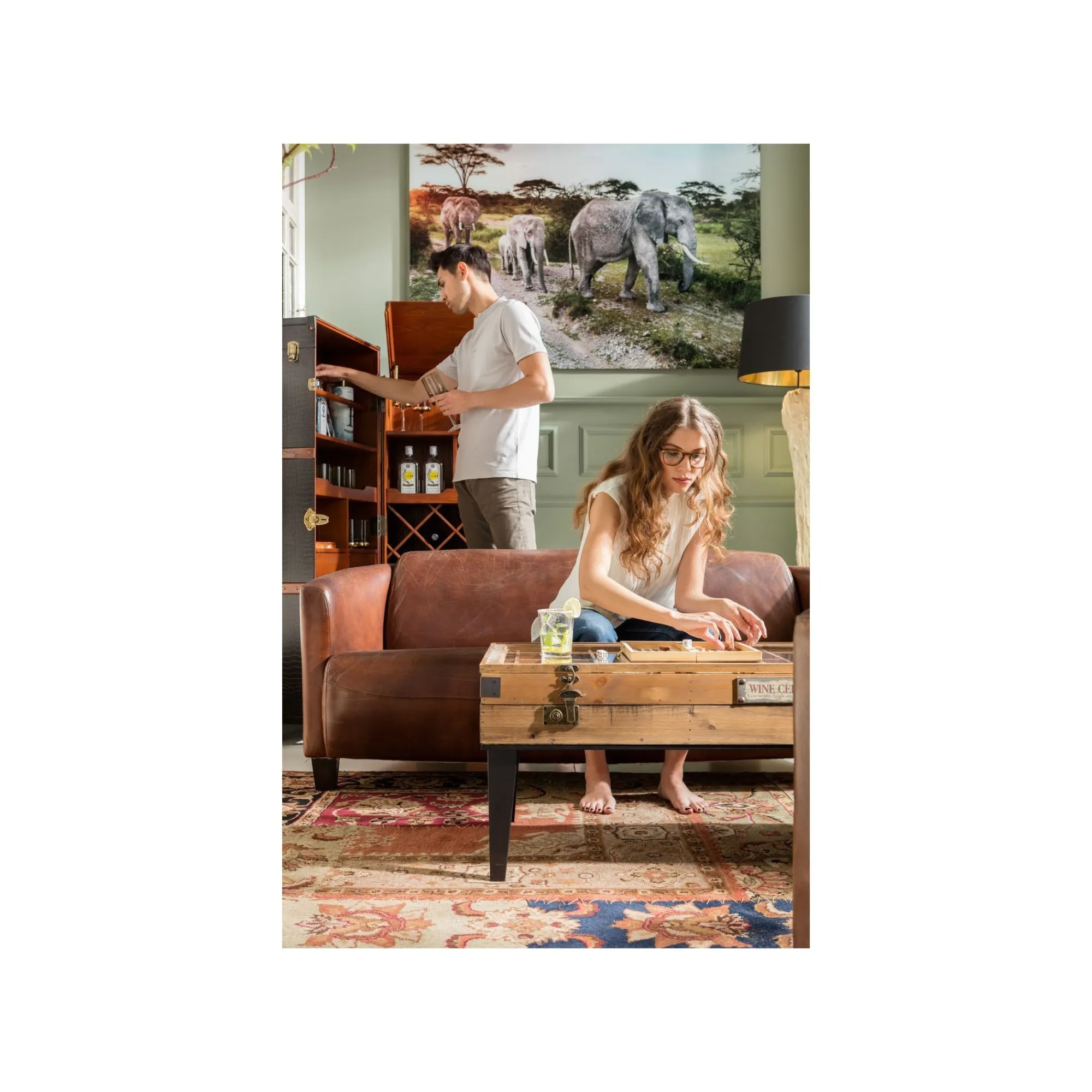 KARE Design Table Basse Collector 122x55cm ^ Table Basse