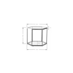 KARE Design Table Basse Comb Argentée ^ Table Basse
