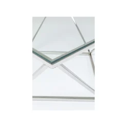 KARE Design Table Basse Cristallo 80x80cm Argentée ^ Table Basse