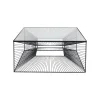 KARE Design Table Basse Dimension 80x80cm Noire ^ Table Basse