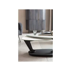 KARE Design Table Basse Franklin Effet Marbre Blanc ^ Table Basse