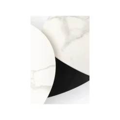 KARE Design Table Basse Franklin Effet Marbre Blanc ^ Table Basse
