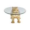 KARE Design Table Basse Hippopotame Doré ^ Table Basse