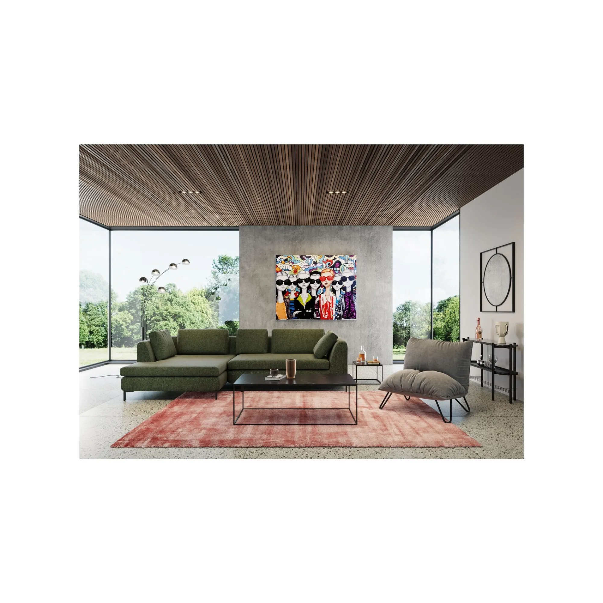 KARE Design Table Basse Key West 120x60cm Noire ^ Table Basse