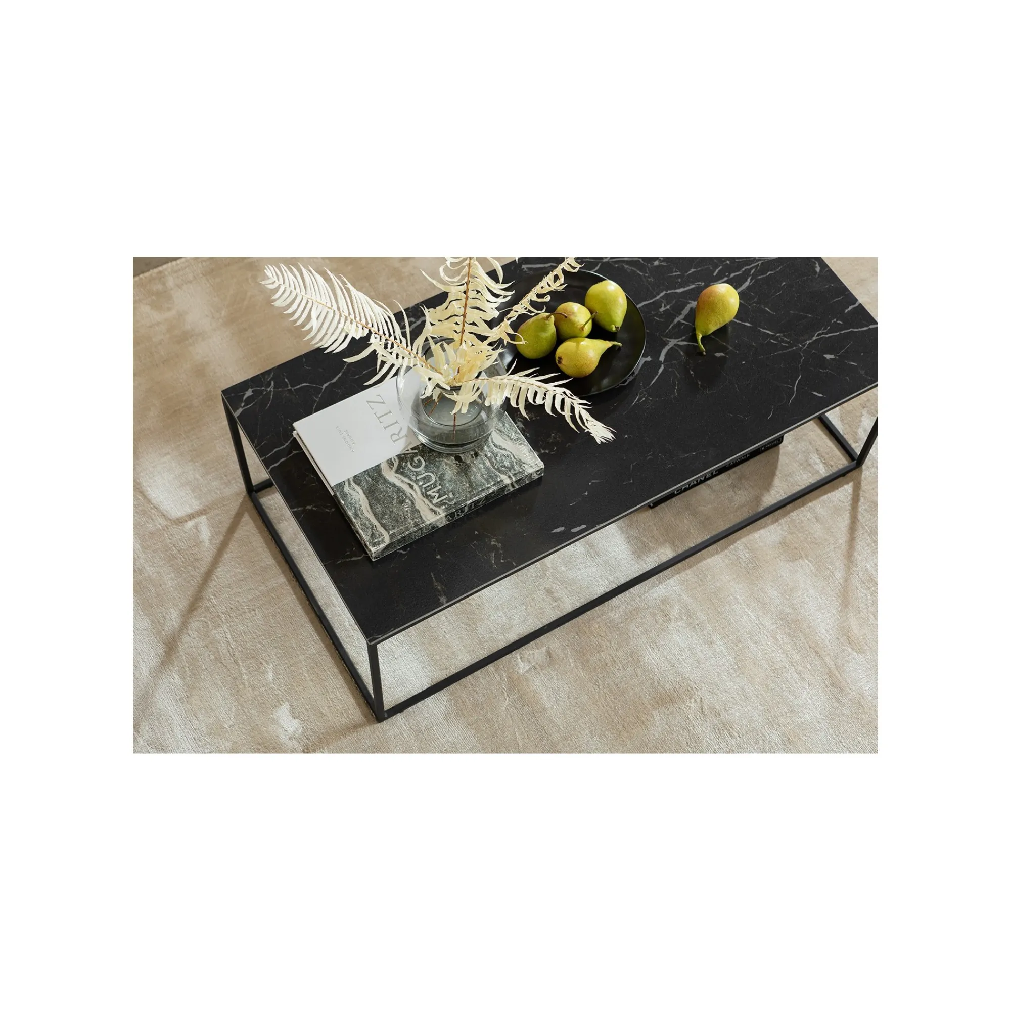 KARE Design Table Basse Key West 120x60cm Noire ^ Table Basse
