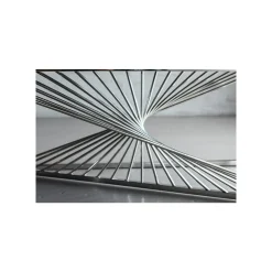 KARE Design Table Basse Laser 120x60cm Chromée ^ Table Basse