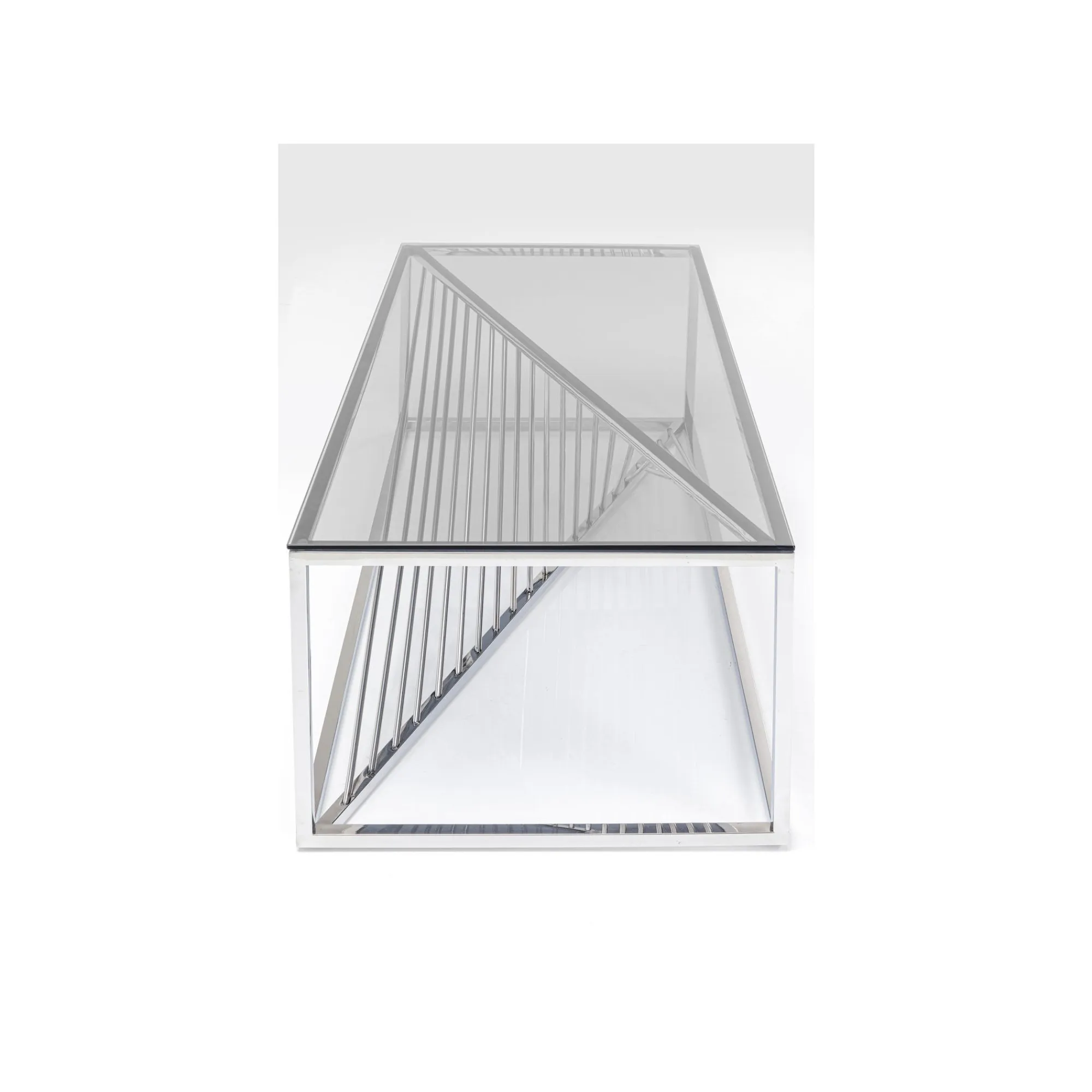 KARE Design Table Basse Laser 120x60cm Chromée ^ Table Basse