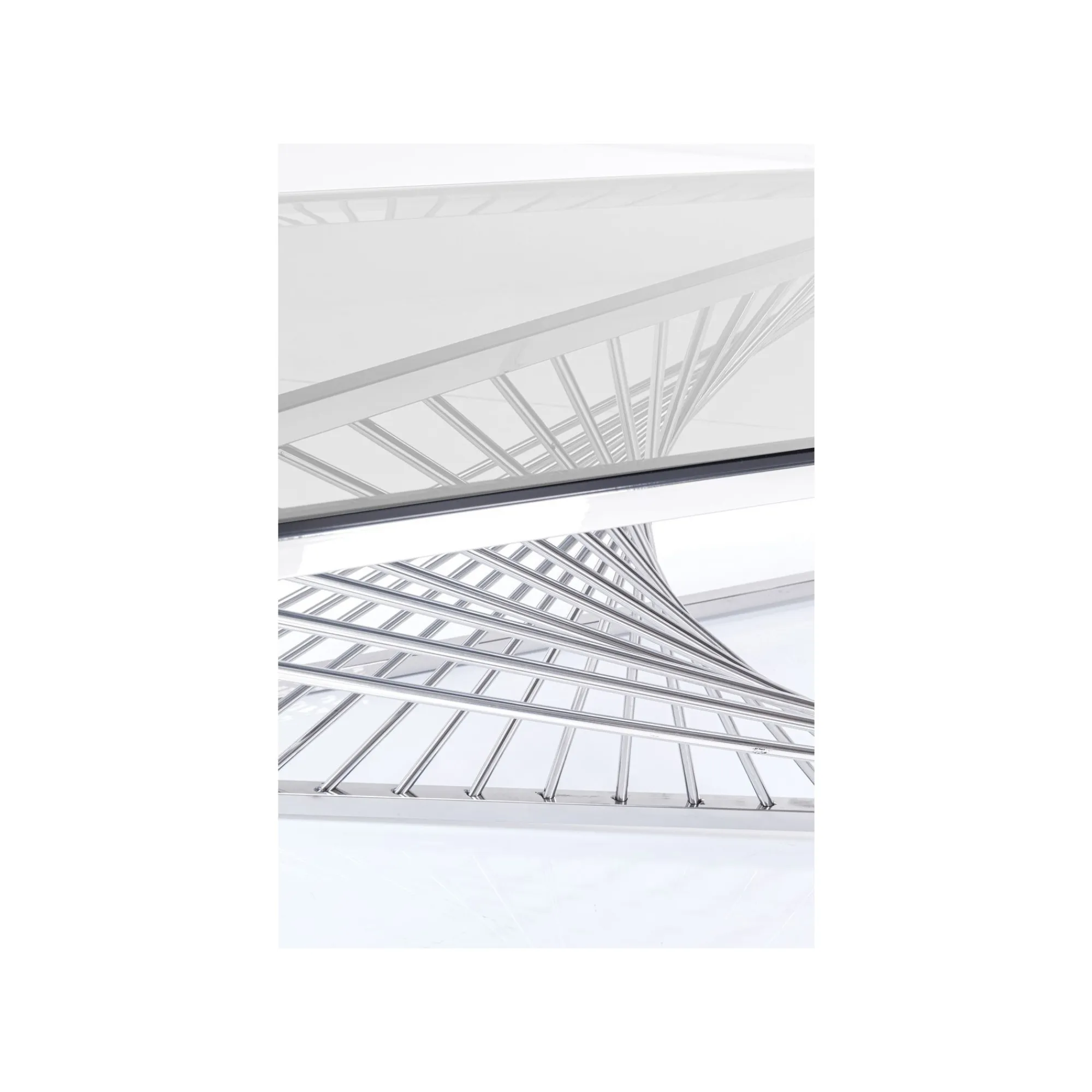 KARE Design Table Basse Laser 120x60cm Chromée ^ Table Basse