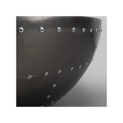 KARE Design Table Basse Lounge 83cm Grise Rivets ^ Table Basse