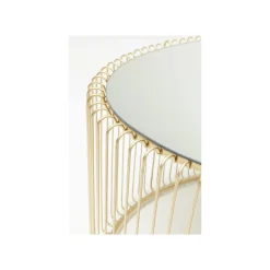 KARE Design Table Basse Ovale Wire 60x90cm Laiton ^ Table Basse
