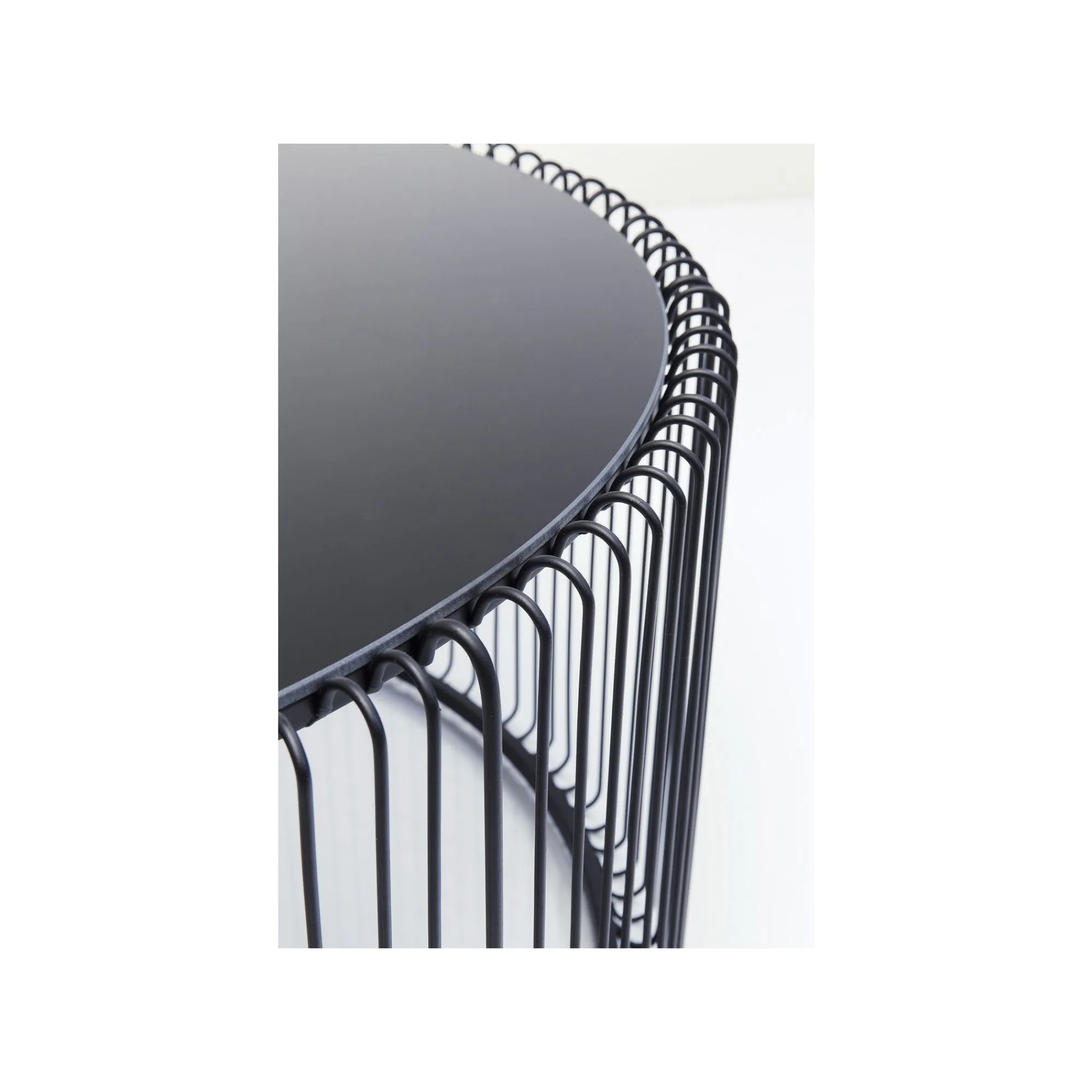 KARE Design Table Basse Ronde Wire 80cm Noire ^ Table Basse