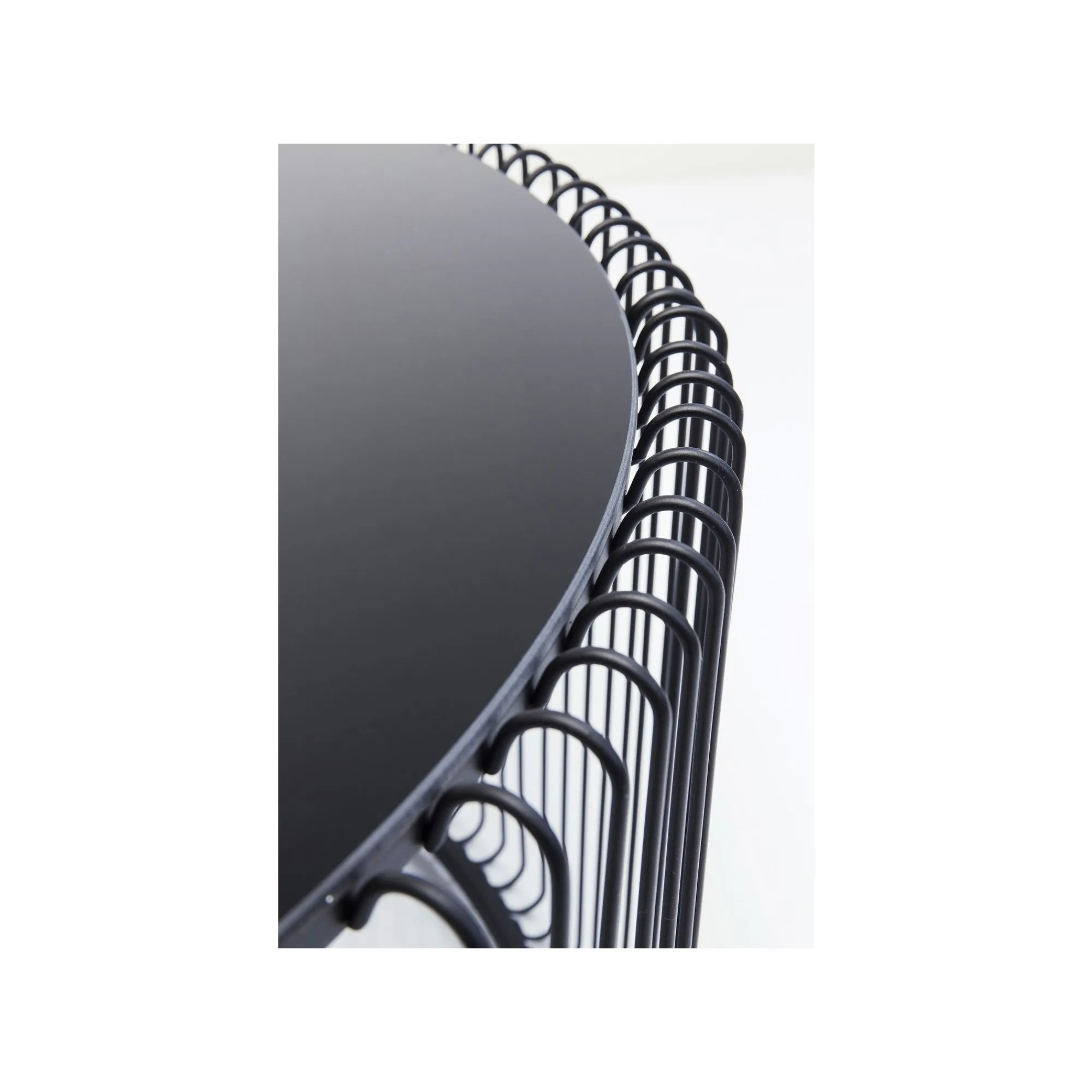 KARE Design Table Basse Ronde Wire 80cm Noire ^ Table Basse