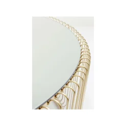 KARE Design Table Basse Ronde Wire 80cm Laiton ^ Table Basse