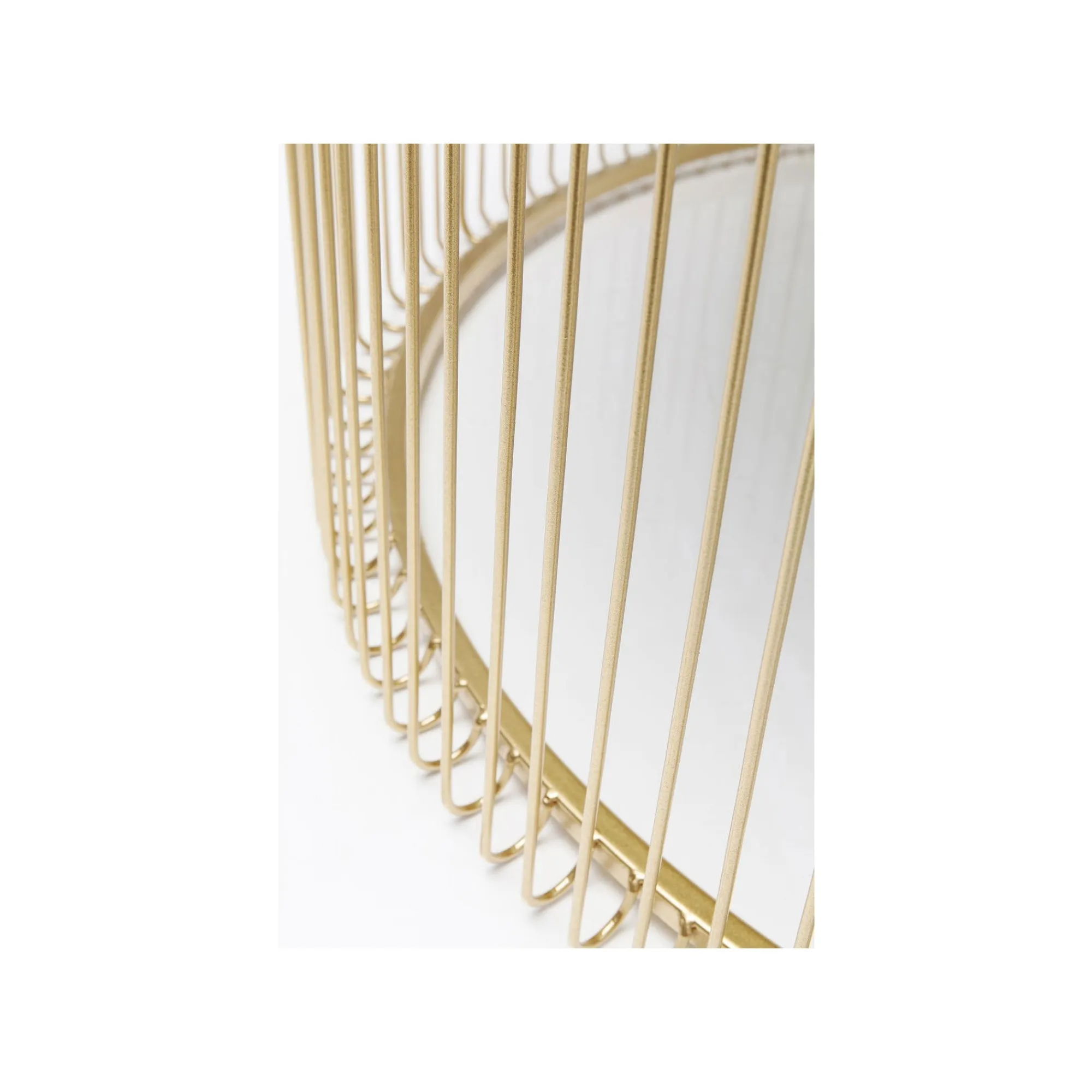 KARE Design Table Basse Ronde Wire 80cm Laiton ^ Table Basse