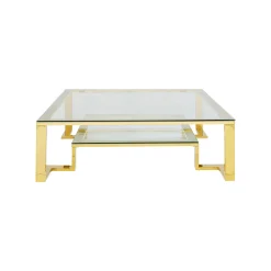 KARE Design Table Basse Rush 120x120cm Dorée ^ Table Basse