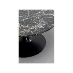 KARE Design Table Basse Schickeria Effet Marbre Noir 80cm ^ Table Basse